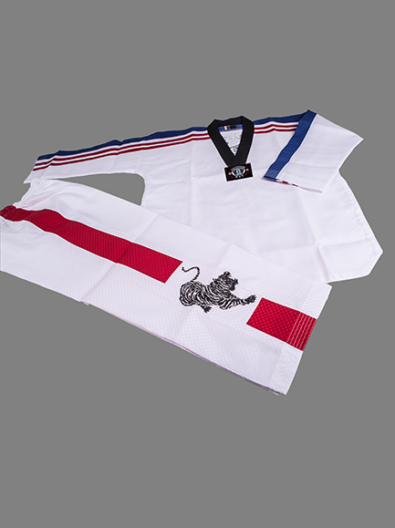 闪光大提花-V领